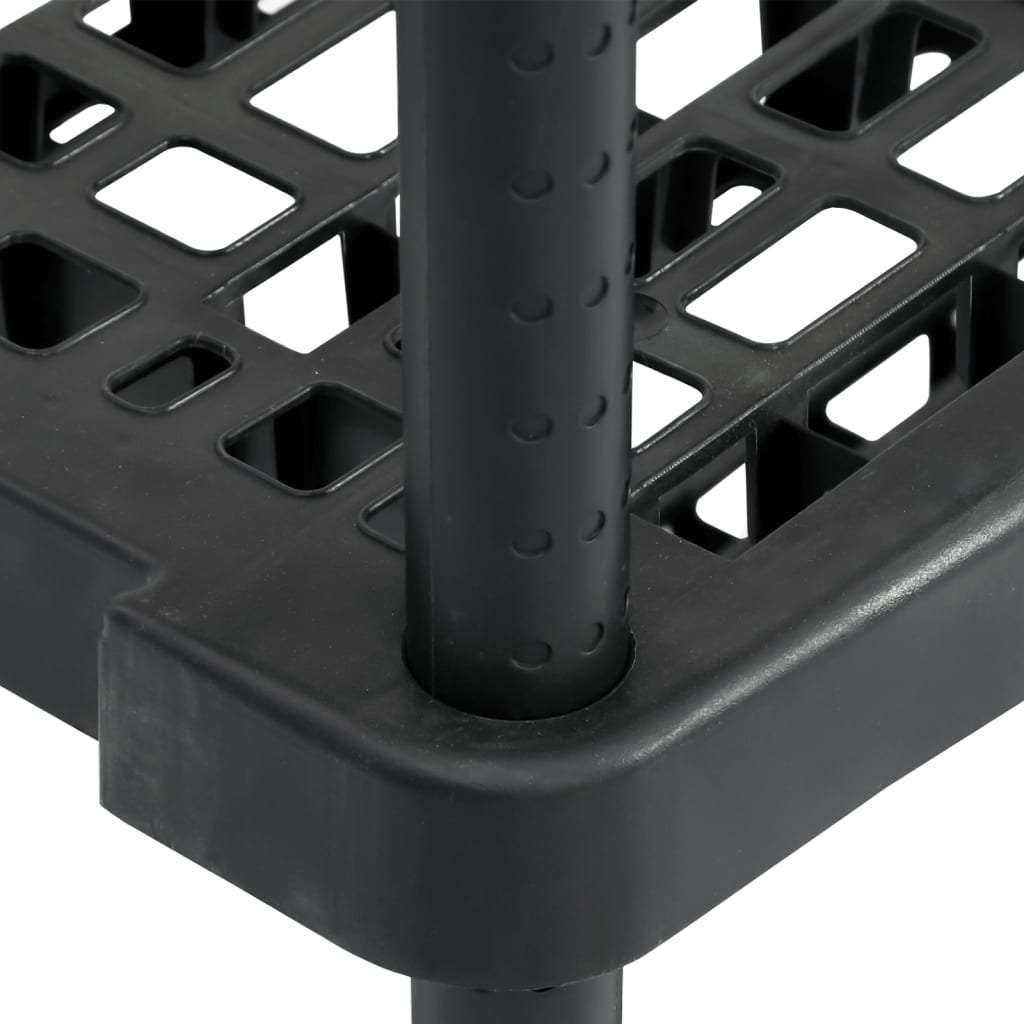 Scaffale A 5 Ripiani Nero 93,5x45,5x194,5 Cm In pp - Image 5