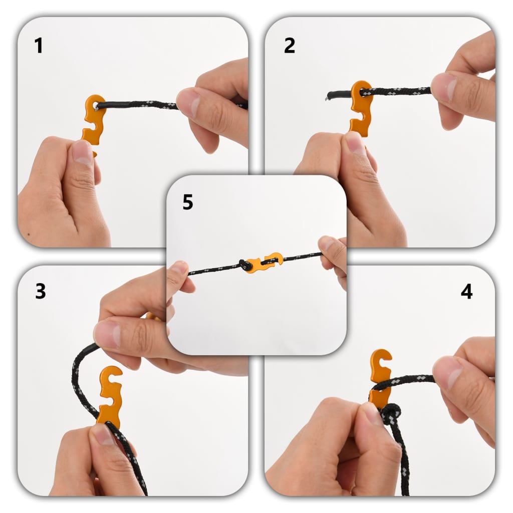 Corde Per Tenda Con Chiavi Riflettenti 8 Pz 4 M 4 mm - Image 5