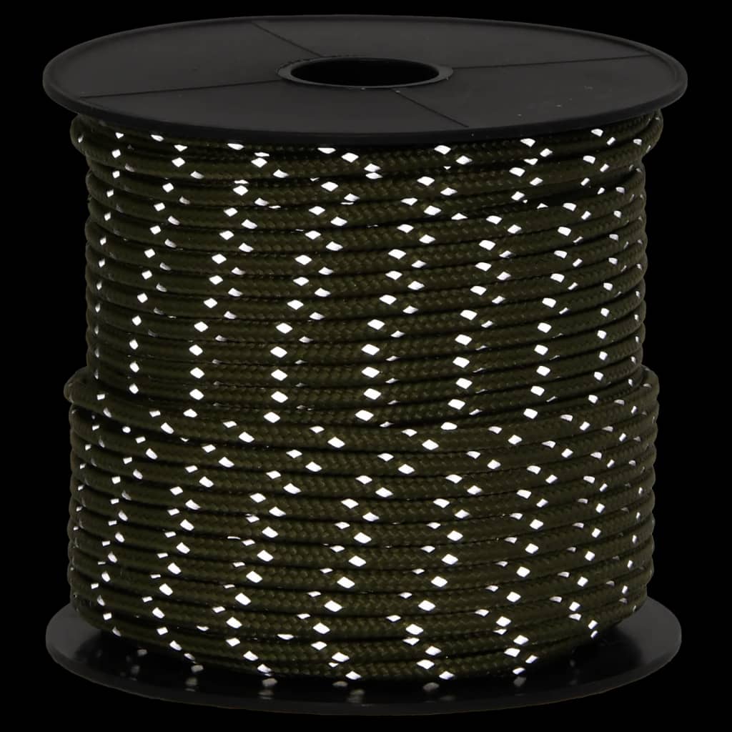 Corda Tenda Con Strisce Riflettenti E Chiavi 50 M 4 mm - Image 3