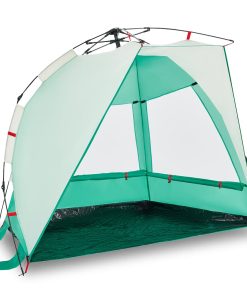 Tenda Da Spiaggia 2 Persone Verde Rilascio Rapido Impermeabile
