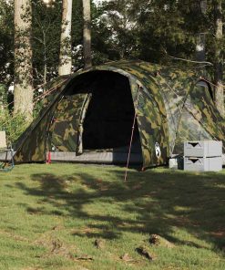 Tenda Da Campeggio A Cupola Per 6 Persone Mimetica Impermeabile