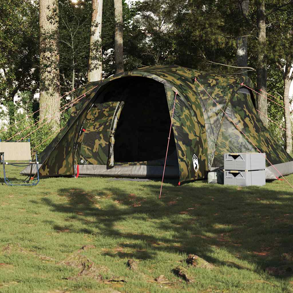 Tenda Da Campeggio A Cupola Per 6 Persone Mimetica Impermeabile