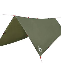 Telone Da Campeggio Verde Oliva 506x306 Cm Impermeabile