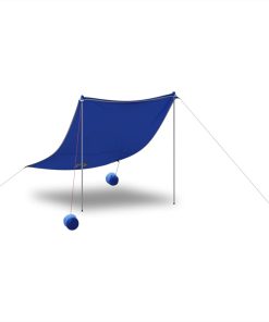 Baldacchino Da Spiaggia Con Ancore Per La Sabbia Blu 214x236 cm