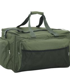 Borsa Da Pesca Impermeabile Verde Scuro In Tessuto Oxford