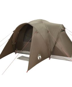 Tenda Da Campeggio A Cupola Per 6 Persone Marrone Impermeabile