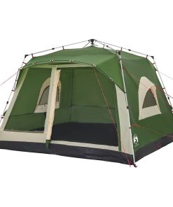 Tenda Familiare Cabina 7 Persone Verde A Rilascio Rapido