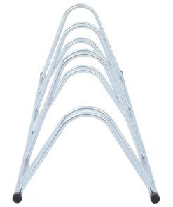 Supporto Per 6 Bici Da Pavimento Autoportante Acciaio Zincato