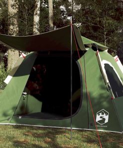 Tenda A Cupola Da Campeggio 4 Persone Verde A Rilascio Rapido
