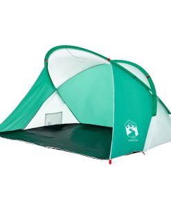 Tenda Da Spiaggia 2 Persone PoP-Up Verde Mare Impermeabile