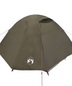 Tenda Da Campeggio A Cupola Per 3 Persone Marrone Impermeabile