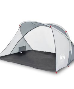 Tenda Da Spiaggia 2 Persone PoP-Up Grigia Impermeabile