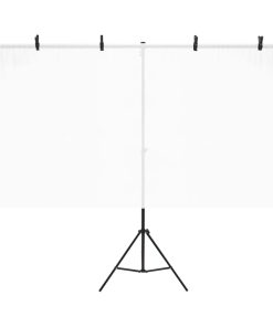 Supporto Per Sfondo A T Nero 201x60x(70-200) cm