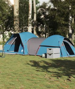 Tenda Da Campeggio Per 5 Persone Blu Impermeabile