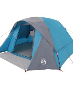 Tenda Familiare Cabina Per 6 Persone Blu Impermeabile