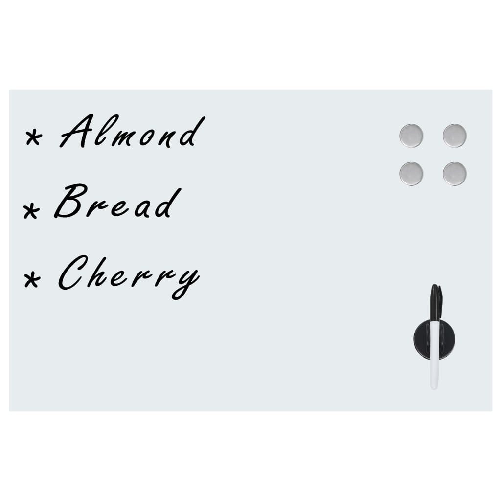 Lavagna Magnetica A Parete In Vetro 50x30 cm