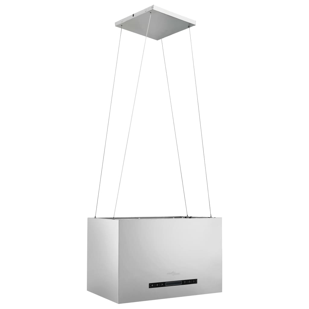 Cappa Da Cucina Ad Isola Sospesa Lcd Con Sensore 55 Cm Acciaio