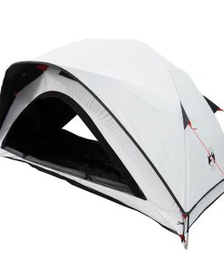 Tenda Campeggio 1 Persone Bianca Tessuto Oscurante Impermeabile