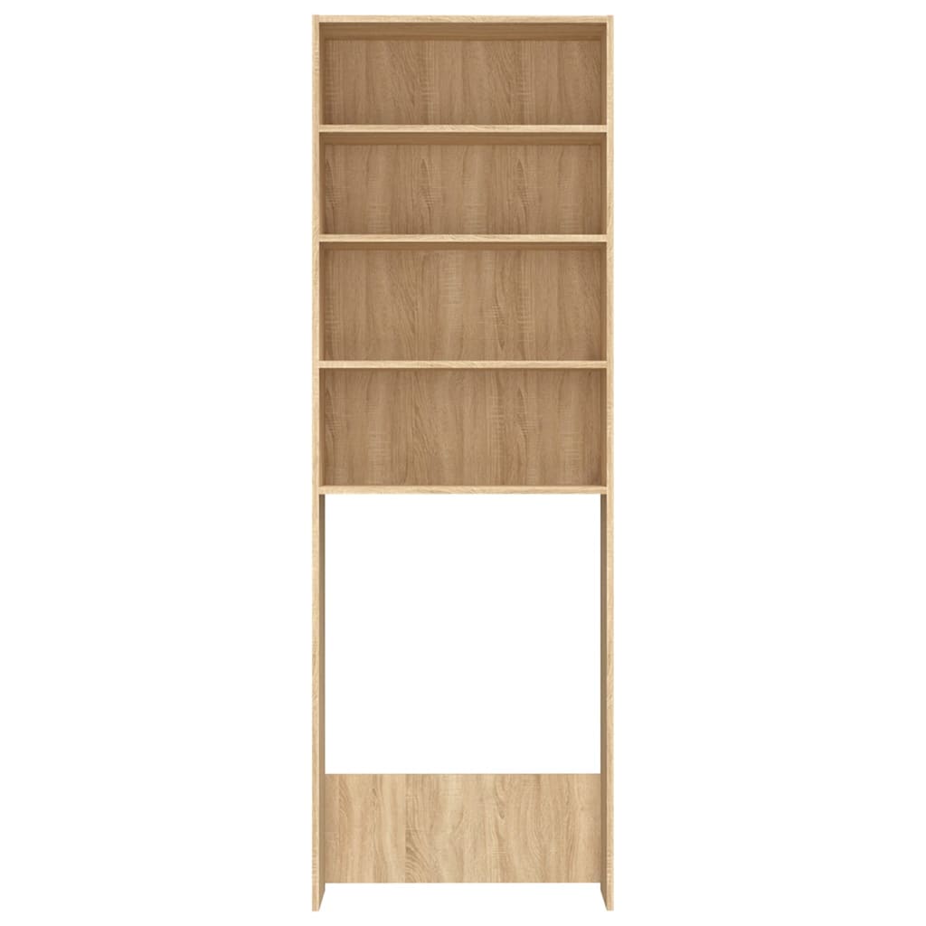 Mobile Per Lavatrice Rovere Sonoma 64x24x190 cm