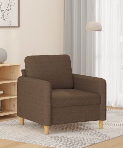 Poltrona Marrone 60 Cm In Tessuto