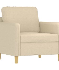 Poltrona Crema 60 Cm In Tessuto