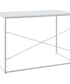 Scrivania Per Computer Bianca 110x60x70 Cm In Truciolato