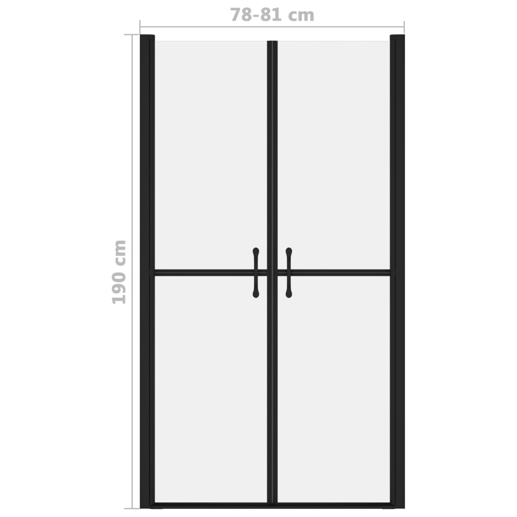 Porta Per Doccia In Esg Satinato (78-81)x190 cm