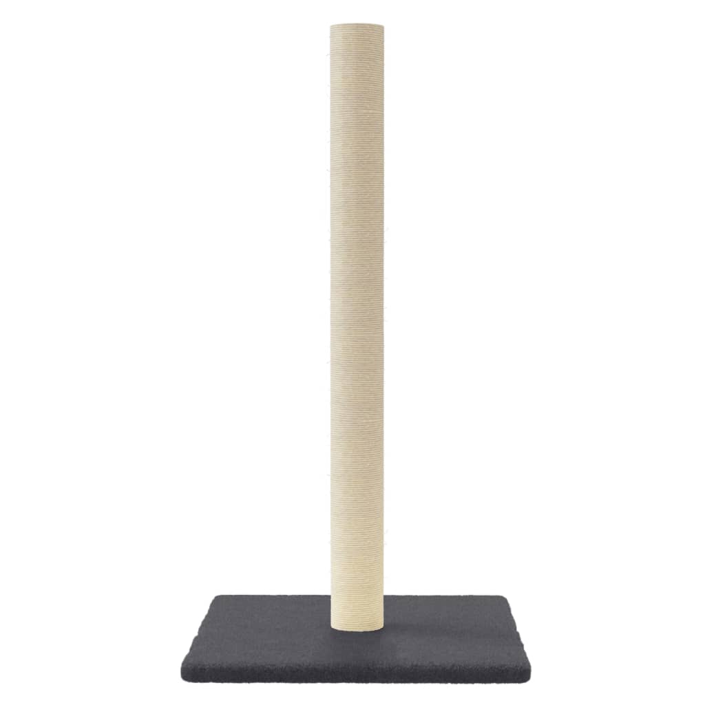 Palo Tiragraffi Per Gatti Grigio Scuro 35x35x70 cm