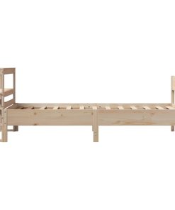 Letto Senza Materasso 75x190 Cm In Legno Massello Pino