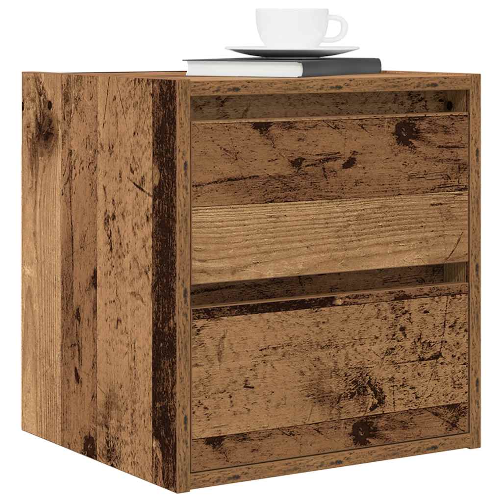 Comodino A Muro Legno Antico 38x34x40 cm - Image 5