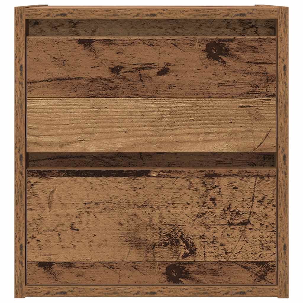 Comodino A Muro Legno Antico 38x34x40 cm - Image 2
