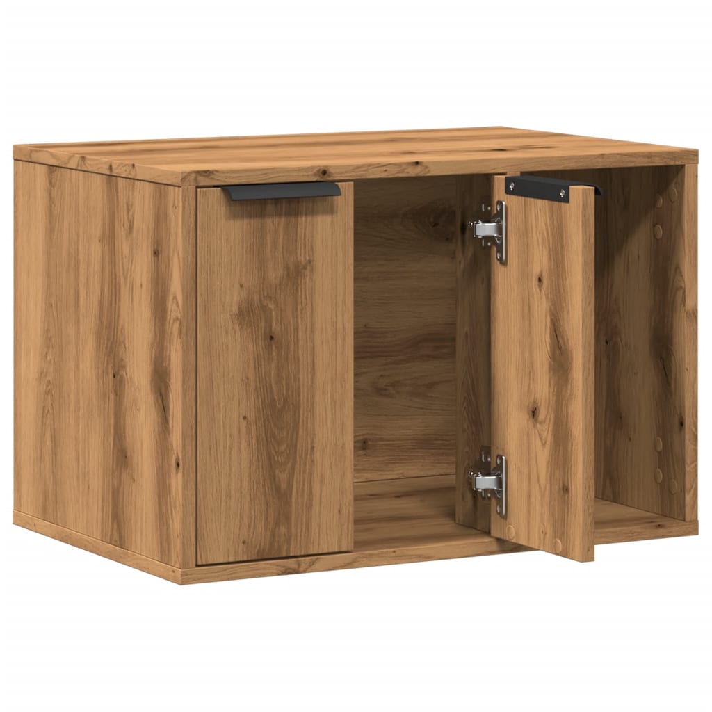 Recinto Lettiera Rovere Artigianale 60x40x40 Cm In Truciolato