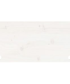 Piano Scrivania Bianco 80x40x2,5 Cm In Legno Massello Di Pino