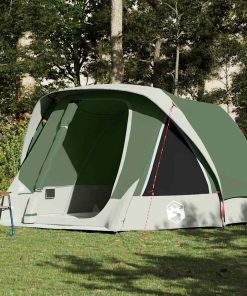 Tenda Familiare Cabina Per 6 Persone Verde Impermeabile