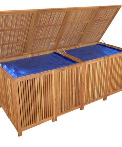 Contenitore Da Giardino 200x80x75cm In Legno Massello Di Acacia