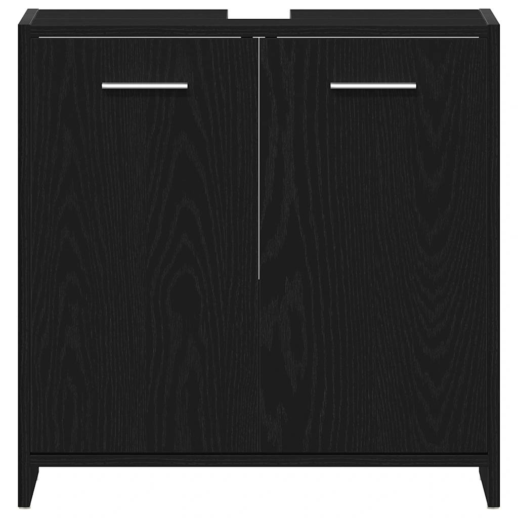 Mobile Lavabo Bagno Rovere Nero 60x30x60cm In Legno Multistrato - Image 6