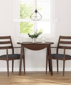 Sedie Da Pranzo Con Cuscini 2pz Marrone Legno Massello Di Hevea