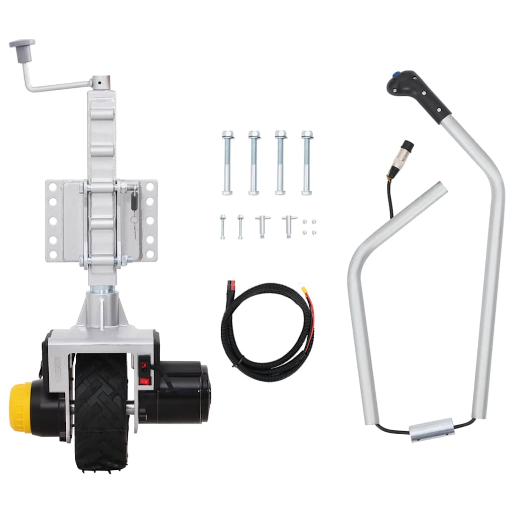 Ruota Per Cric Per Rimorchio 12 V 550 W In Alluminio - Image 2