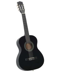 Chitarra Classica Per Principianti E Bambini Nera 3/4 36"