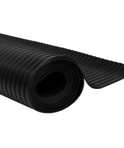 Tappetino Antiscivolo In Gomma 1,5x4 M 3 Mm A Coste Larghe