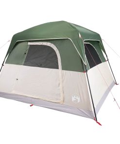 Tenda Da Campeggio A Cabina Per 4 Persone Verde Impermeabile