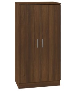 Scarpiera Rovere Marrone 55x35x108 Cm In Legno Multistrato