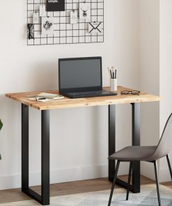 Piano Scrivania Non Trattato 80x70x2cm Legno Massello Di Acacia