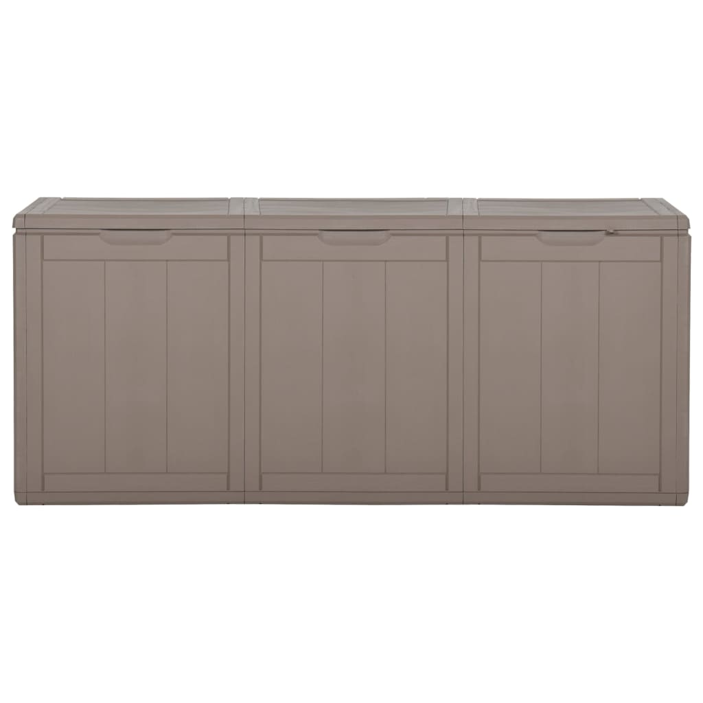 Baule Da Giardino 270 L Marrone Aspetto Legno In pp