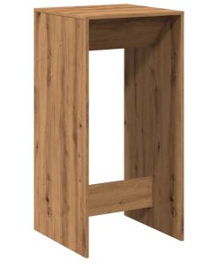 Tavolo Bar Rovere Artigianale 51x50x103,5 Cm Legno Multistrato