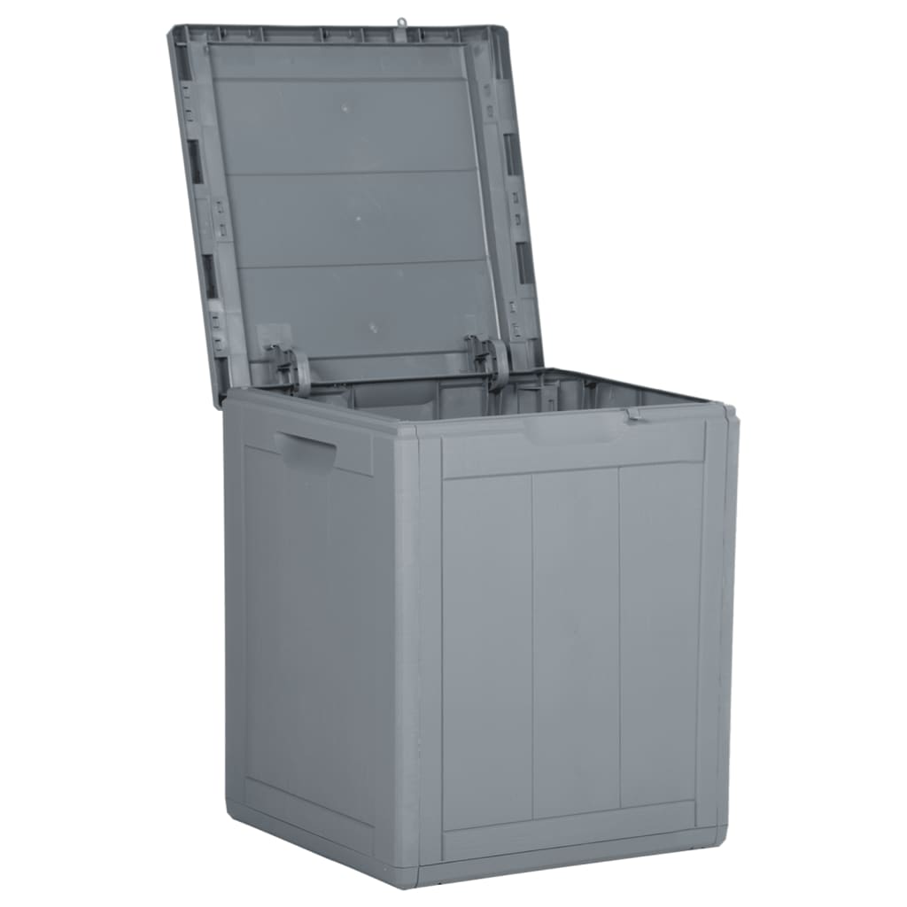 Baule Da Giardino 90 L Grigio Aspetto Legno In pp - Image 6