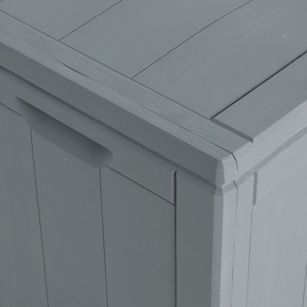 Baule Da Giardino 90 L Grigio Aspetto Legno In pp - Image 3