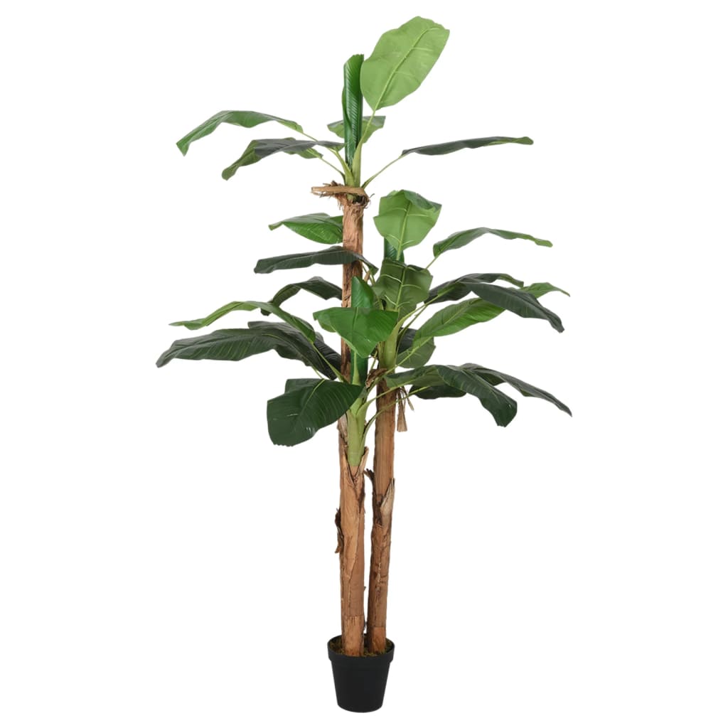 Albero Di Banano Artificiale 19 Foglie 180 Cm Verde