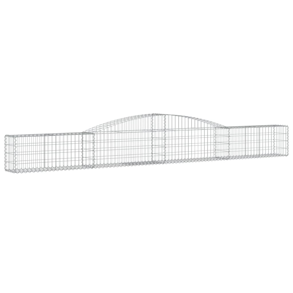 Cesti Gabbioni Ad Arco 3 Pz 400x30x40/60 Cm Ferro Zincato