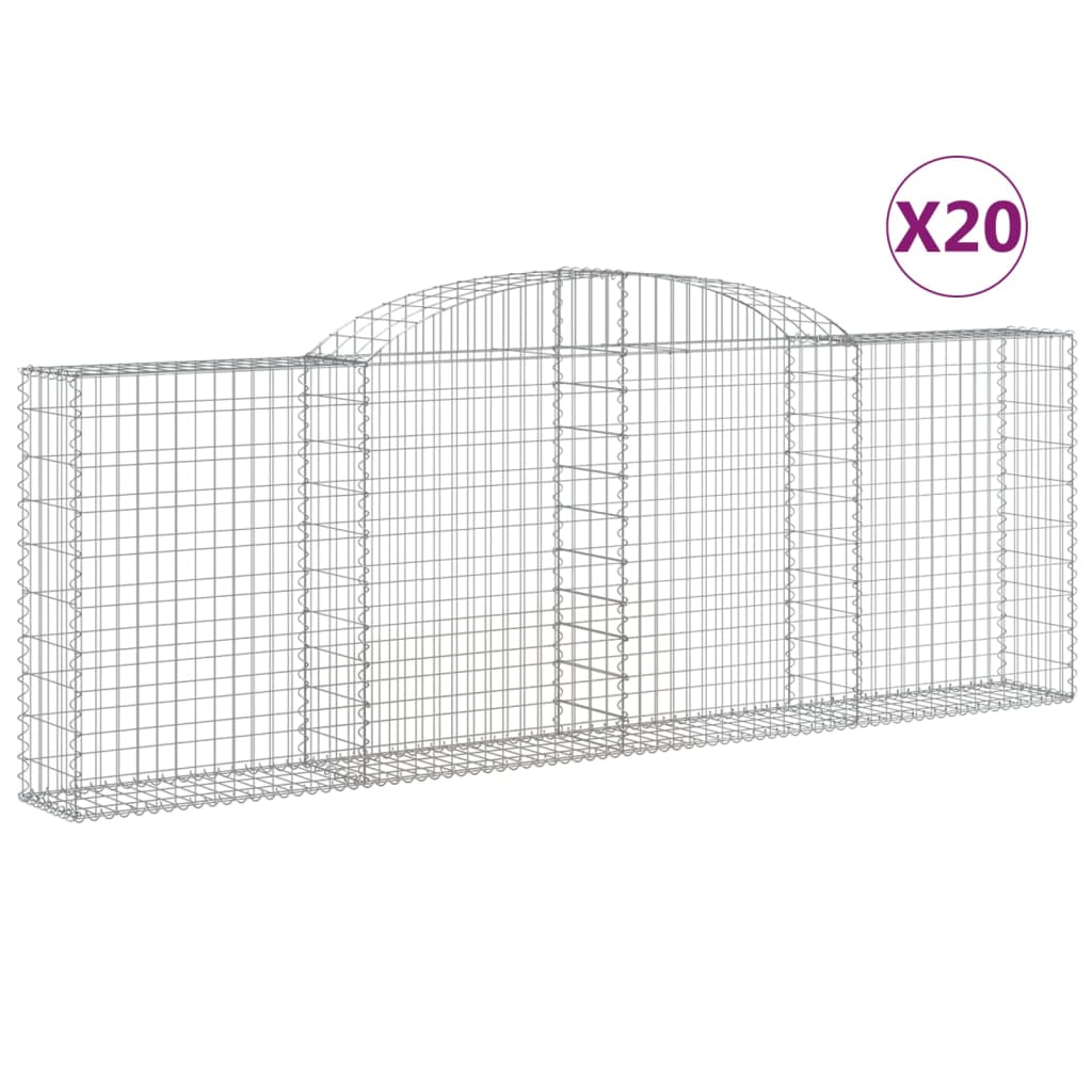 Cesti Gabbioni Ad Arco 20 Pz 300x30x100/120 Cm Ferro Zincato - Image 6
